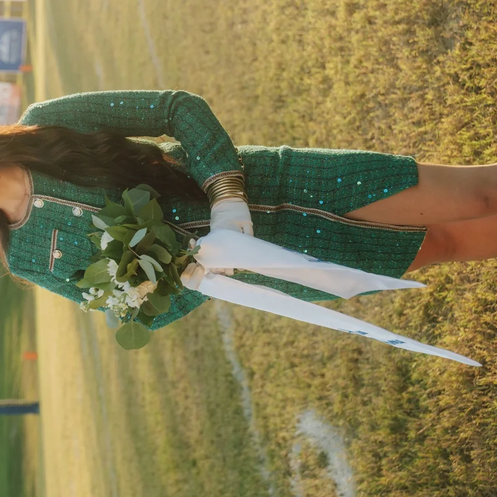 Emerald Green Homecoming Suit - Picture 2 of 3